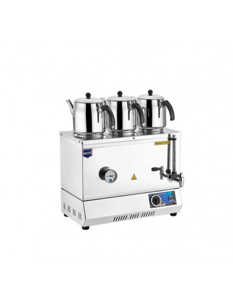 Set Üstü Üç Demlikli Elektrikli Çay Kazanı